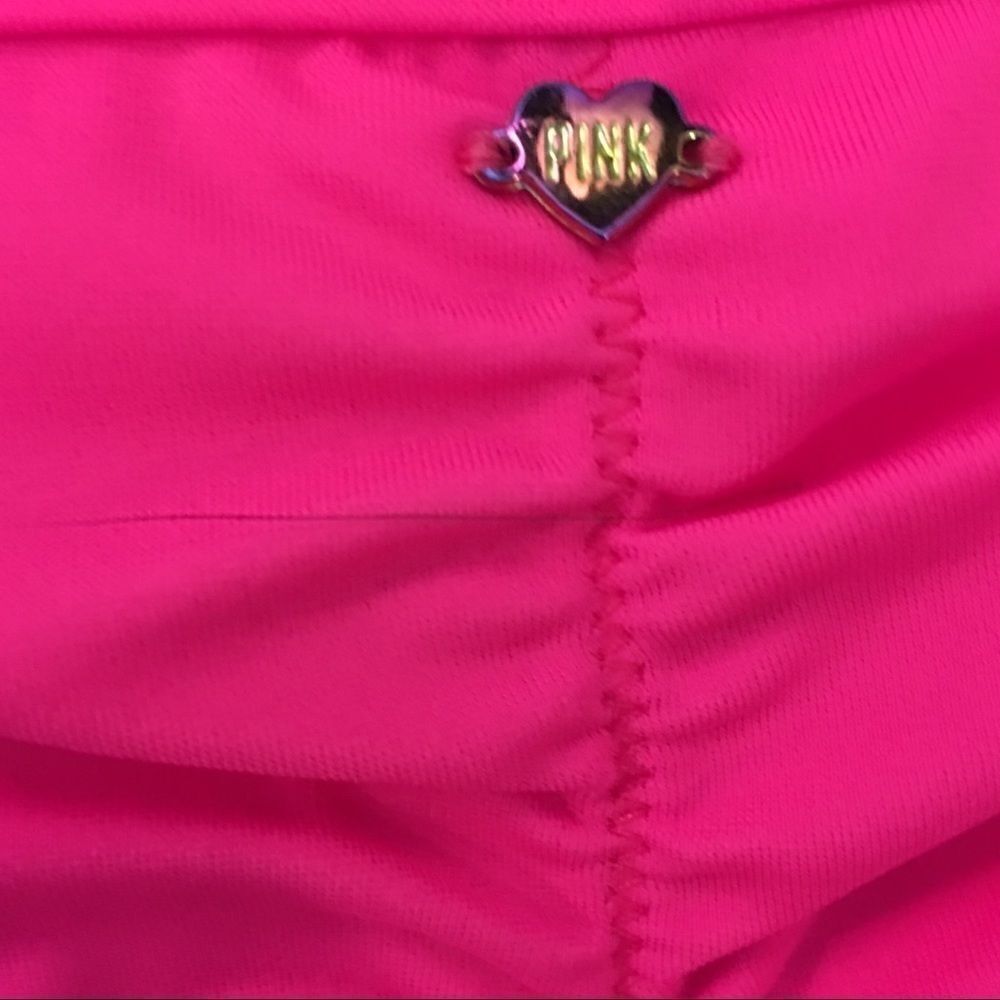 New! VS PINK ruched side tie bikini bottoms - Picture 4 of 6